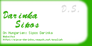 darinka sipos business card